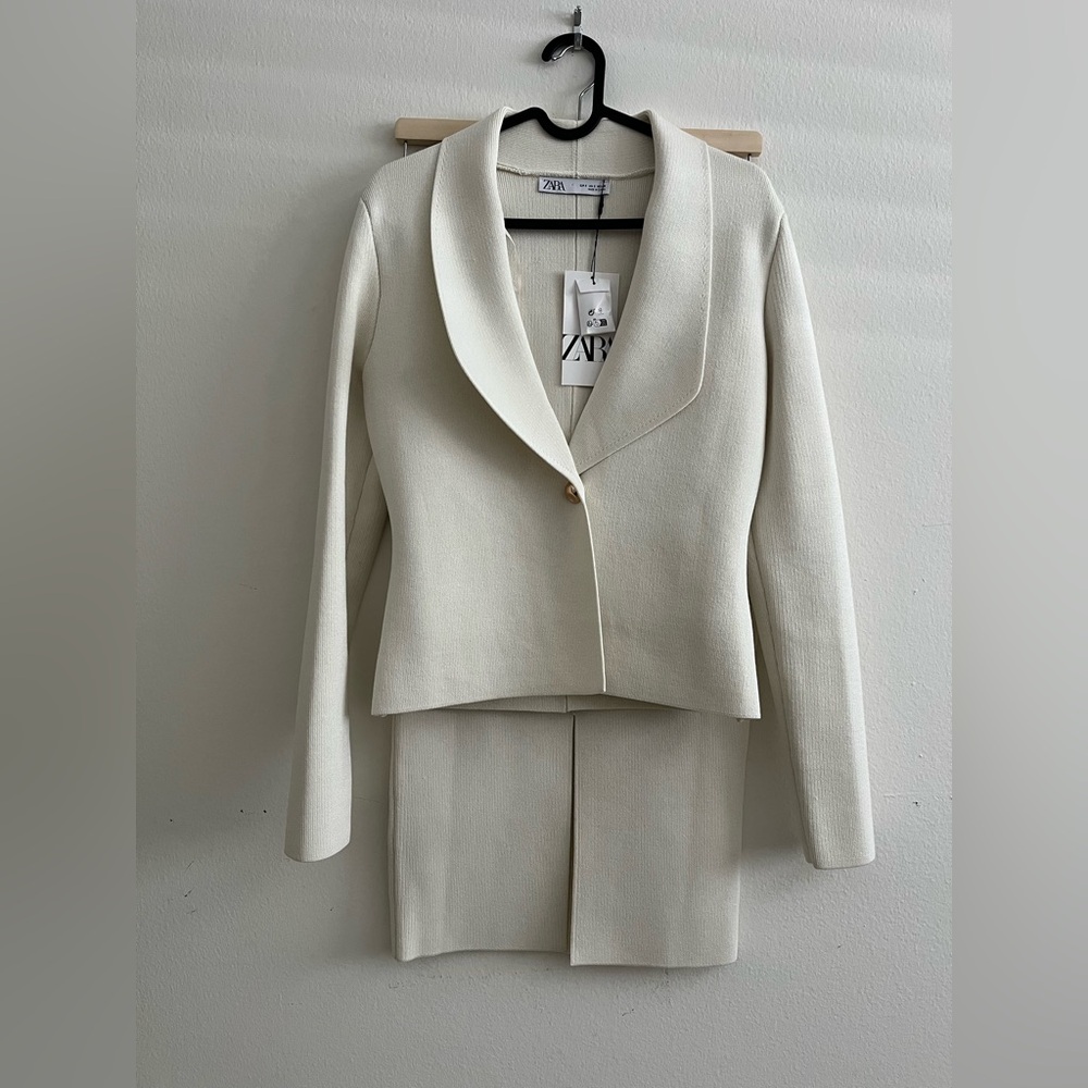 Zara Knit Skirt Suit Set